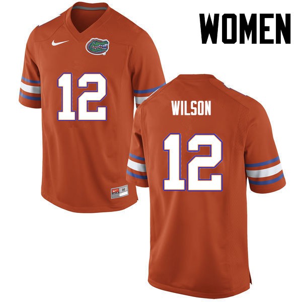 Florida Gators Women #12 Quincy Wilson College Football Jersey Orange